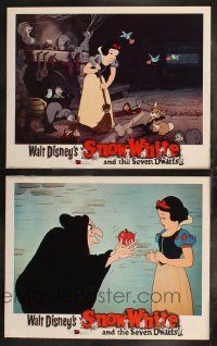 5k971 SNOW WHITE & THE SEVEN DWARFS 2 LCs R67 Walt Disney animated cartoon classic, great images!