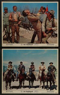 5k987 UNDEFEATED 2 LCs '69 images of John Wayne, Rock Hudson, cast on horses!