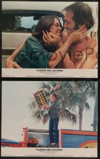 5k582 THUNDER & LIGHTNING 8 color 11x14 stills '77 David Carradine & Kate Jackson, Roger Corman!