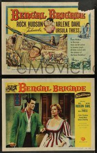 5k062 BENGAL BRIGADE 8 LCs '54 Rock Hudson & Arlene Dahl romancing and fighting in India!