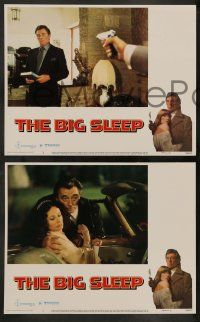 5k067 BIG SLEEP 8 LCs '78 border art of Robert Mitchum & sexy Candy Clark by Richard Amsel!
