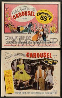 5k099 CAROUSEL 8 LCs '56 Shirley Jones, Gordon MacRae, Rodgers & Hammerstein musical!