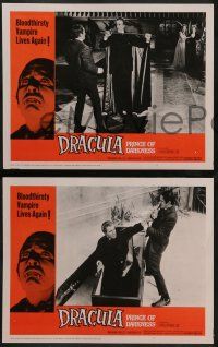 5k718 DRACULA PRINCE OF DARKNESS 5 LCs '66 Hammer, great images of vampire Christopher Lee, Shelley