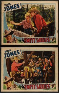 5k762 EMPTY SADDLES 4 LCs '36 images of cowboy Buck Jones, Gertrude Astor!