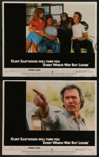 5k151 EVERY WHICH WAY BUT LOOSE 8 LCs '78 Clint Eastwood, Sondra Locke, Beverly D'Angelo & Clyde!