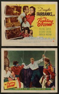 5k157 FIGHTING O'FLYNN 8 LCs '49 suave swashbuckler Douglas Fairbanks, Jr. & pretty Helena Carter!
