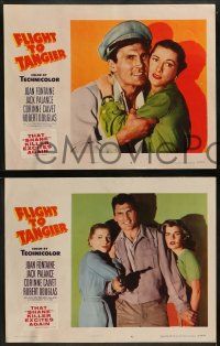5k166 FLIGHT TO TANGIER 8 LCs '53 Joan Fontaine & Jack Palance in new perfected Dynoptic 3-D!