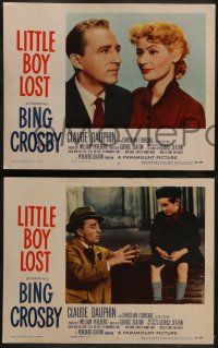 5k329 LITTLE BOY LOST 8 LCs '53 Bing Crosby w/Gabrielle Dorziat, Christian Fourcade!