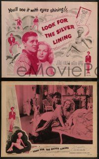 5k337 LOOK FOR THE SILVER LINING 8 LCs R56 June Haver & Ray Bolger, Gordon MacRae, dancing!