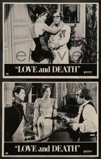 5k778 LOVE & DEATH 4 LCs '75 cool images from wacky Woody Allen & Diane Keaton romantic comedy!