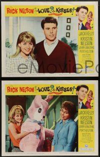 5k342 LOVE & KISSES 8 LCs '65 Ricky Nelson, Madelyn Himes, Sheilah Wells, Rick & roll!