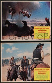 5k347 MacKENNA'S GOLD 8 LCs '69 great images of cowboys Gregory Peck & Omar Sharif, western!