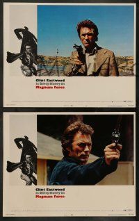 5k351 MAGNUM FORCE 8 LCs '73 Clint Eastwood as toughest cop Dirty Harry with his huge gun!