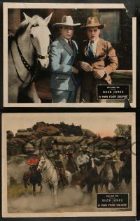 5k850 MAN FOUR SQUARE 3 LCs '26 great western cowboy images of Buck Jones, Harry Woods!