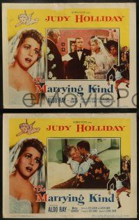 5k366 MARRYING KIND 8 LCs '52 pretty bride Judy Holliday, Aldo Ray, directed by George Cukor!