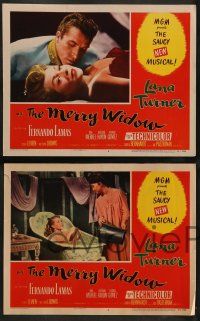 5k691 MERRY WIDOW 6 LCs '52 great images of sexy Lana Turner & Fernando Lamas!