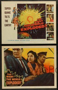 5k420 NIGHT THE WORLD EXPLODED 8 LCs '57 a super-quake tilts the Earth & nature goes mad!