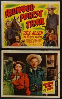 5k459 REDWOOD FOREST TRAIL 8 LCs '50 Arizona Cowboy Rex Allen, sexiest Jeff Donnell plus Alfalfa!