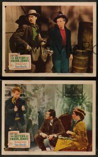 5k697 RETURN OF FRANK JAMES 6 LCs R51 great images of Henry Fonda & Jackie Cooper, Fritz Lang