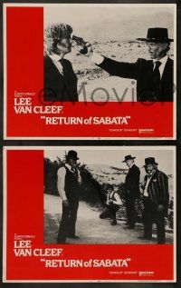 5k464 RETURN OF SABATA 8 LCs '72 Lee Van Cleef spaghetti western sequel, great images!