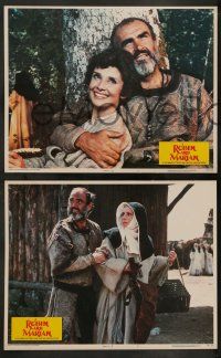 5k474 ROBIN & MARIAN 8 LCs '76 great images of Sean Connery, Audrey Hepburn, & Richard Harris!