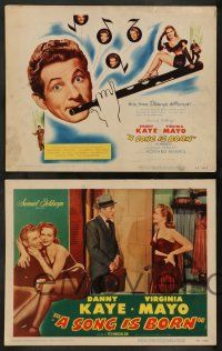 5k528 SONG IS BORN 8 LCs '48 Danny Kaye w/ Louis Armstrong, Goodman, Barnet, Dorsey & Hampton!
