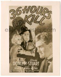 5m106 36 HOURS TO KILL 8x10.25 still '36 art of Gloria Stuart & Brian Donlevy used on the 1sheet!