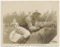 5m168 BIG BOY 8x10.25 still '30 Al Jolson in blackface as a horse jockey on the racetrack!