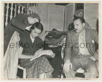 5m836 SPAWN OF THE NORTH candid 8x10 still '38 Dorothy Lamour rehearsing lines w/director Hathaway!
