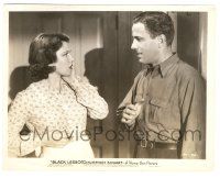 5m176 BLACK LEGION 8x10.25 still '36 O'Brien-Moore scared by Humphrey Bogart threatening to hit her