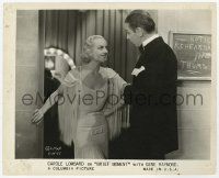 5m204 BRIEF MOMENT 8x10 still '33 beautiful Carole Lombard smiles at Arthur Hohl by dressing room!