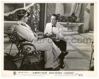 5m238 CASABLANCA 8x10 still R49 Humphrey Bogart in tuxedo offers cigarette to Claude Rains!
