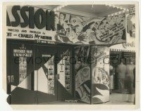 5m276 CRIME WITHOUT PASSION candid 8x10 still '34 wonderful theater front with expressionist art!