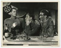 5m284 DAWN PATROL 8x10 still '38 Errol Flynn & David Niven getting drunk at bar in WWI!
