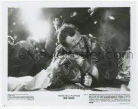 5m302 DIE HARD 8x10.25 still '88 c/u of Bruce Willis as John McClane protecting Bonnie Bedelia!