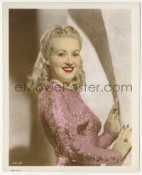 5m023 DOWN ARGENTINE WAY color 8.25x10 still '40 wonderful smiling portrait of Betty Grable!