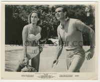 5m321 DR. NO 8x10 still '62 Sean Connery as James Bond & sexy Ursula Andress in censored bikini!