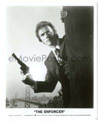 5m334 ENFORCER 8x10 still '76 classic image of Clint Eastwood as Dirty Harry by Bay Bridge!