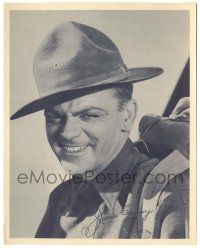 5m350 FIGHTING 69th promo 8x10 still '40 James Cagney promoting Standard Oil w/facsimile autograph!