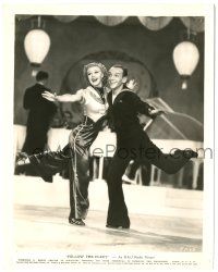 5m360 FOLLOW THE FLEET 8x10.25 still '36 c/u of Fred Astaire & Ginger Rogers dancing in sailor suits