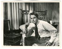 5m367 FRAMED deluxe 8x10.25 still '47 Glenn Ford broods over his inability to make a success!