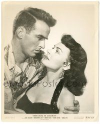 5m376 FROM HERE TO ETERNITY 8x10 still R58 best close up of Donna Reed & Montgomery Clift!
