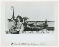 5m398 GIANT 8x10 still '56 cool photo montage of James Dean, Elizabeth Taylor & Rock Hudson!