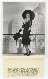 5m402 GINGER ROGERS 8.25x10 still '40 portrait in a black outfit from Lucky Partners by Miehle!