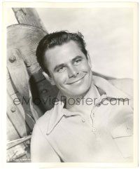 5m409 GLENN FORD deluxe 8.25x10 key book still '47 great close up smiling portrait by Ned Scott!