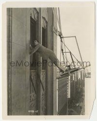 5m348 FEET FIRST 8x10.25 still '30 Harold Lloyd in the classic building climbing scene!