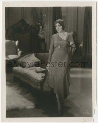 5m446 HER PRIVATE LIFE 8x10 still '29 full-length portrait of Billie Dove standing by couch!