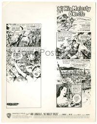 5m450 HIS MAJESTY O'KEEFE 8x10.25 still '54 cool completely different comic strip artwork!