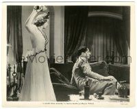 5m468 I LOVE YOU AGAIN 8x10.25 still '40 Myrna Loy about to bash William Powell with a vase!