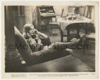 5m474 I WANTED WINGS 8x10.25 still '40 sexy Veronica Lake on phone in chair showing her great leg!